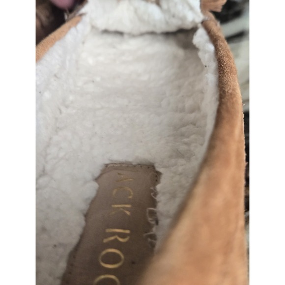 Jack Rogers Melnick Tassel Suede Moccasin Loafers Sherpa Lining Size 8.5B Narrow - Picture 12 of 14